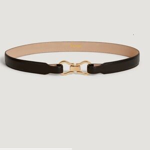 Rouje leather belt in black - never worn